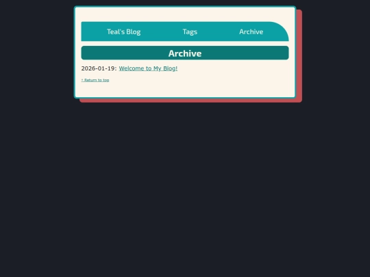 blog/archive screenshot