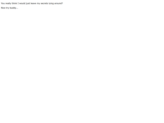 Secrets screenshot