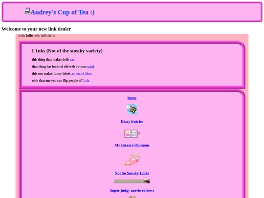 links screenshot