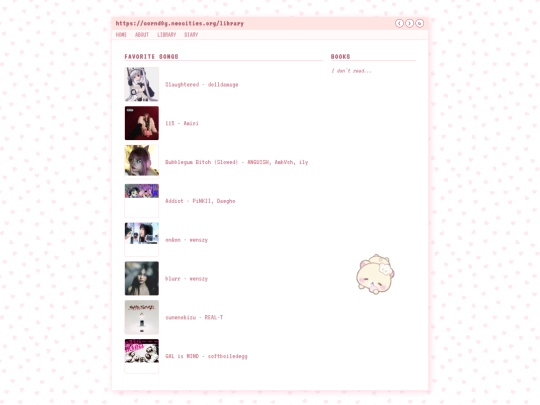 library screenshot