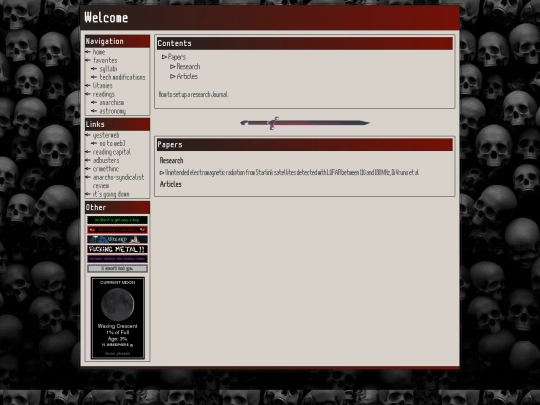 readings/astronomy screenshot