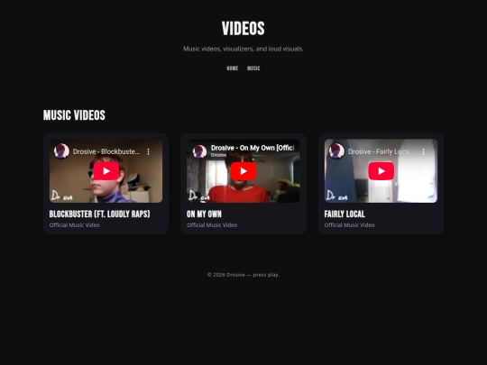videos screenshot