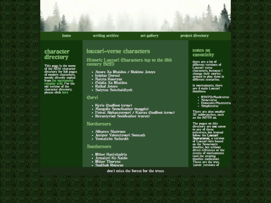 charrectory screenshot