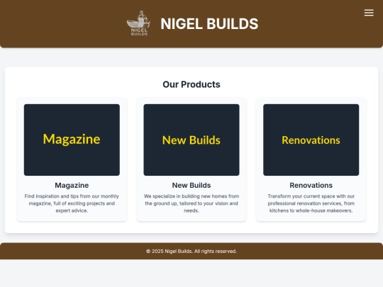 products screenshot