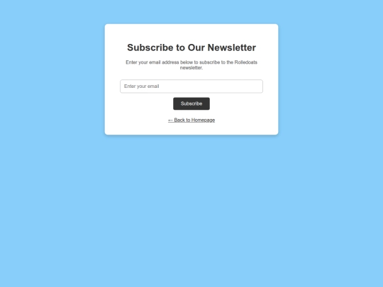 newsletter screenshot