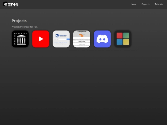 projects screenshot
