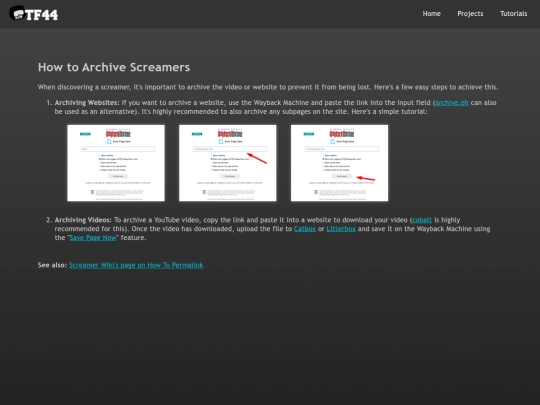 tutorials/how-to-archive-screamers screenshot