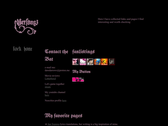 links screenshot