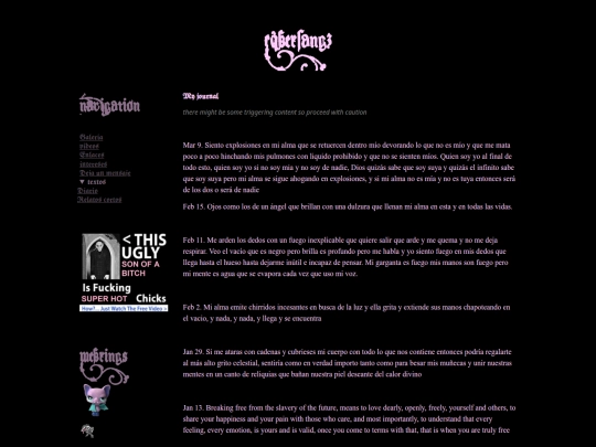 writings screenshot