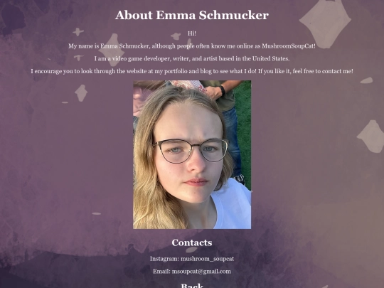 aboutme screenshot