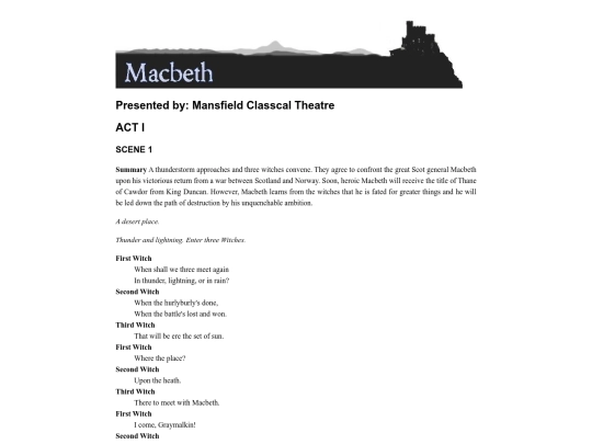 Case Problem 02/macbeth screenshot