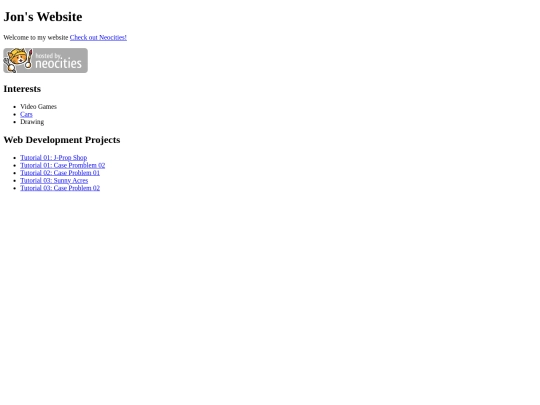 index screenshot
