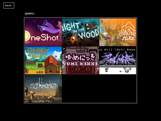blog/games screenshot