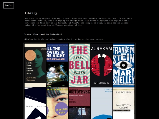 blog/library screenshot