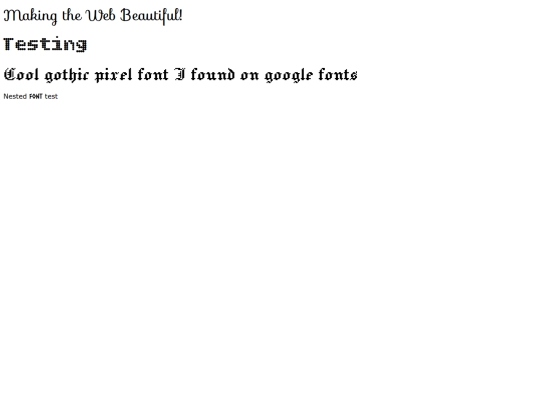 testing screenshot