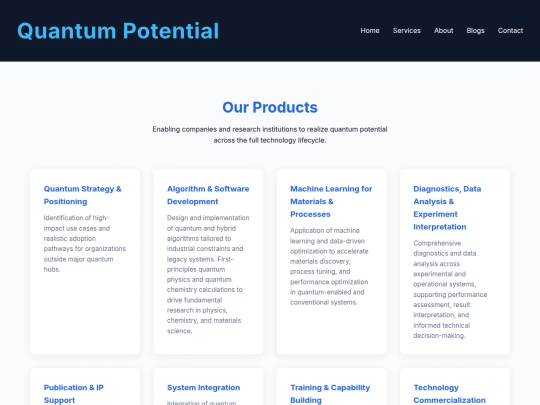 services screenshot