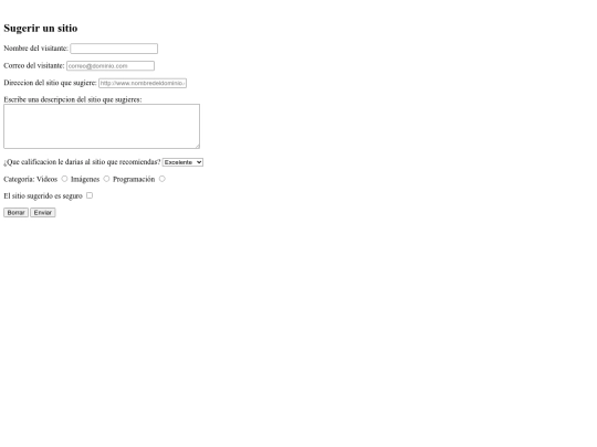 sugerencias screenshot