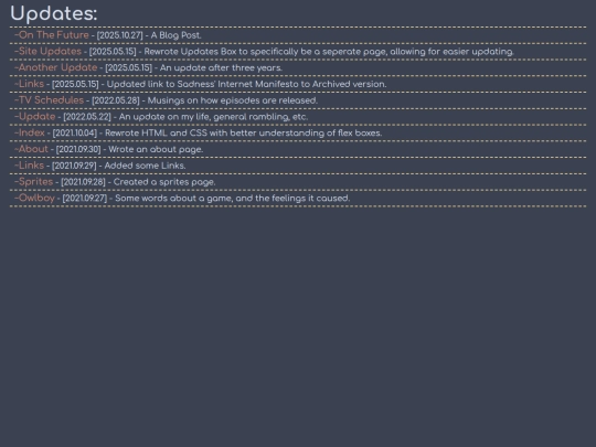 Updates screenshot