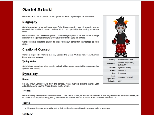 profiles/Garfel screenshot