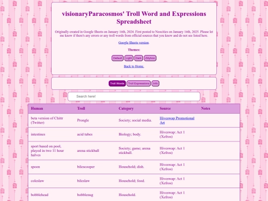 writing/lexicon screenshot