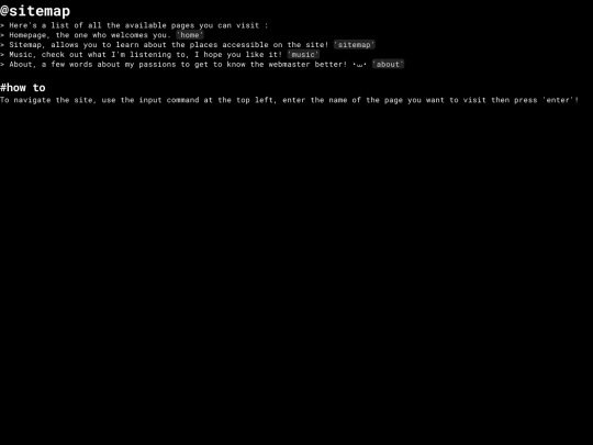 sitemap screenshot