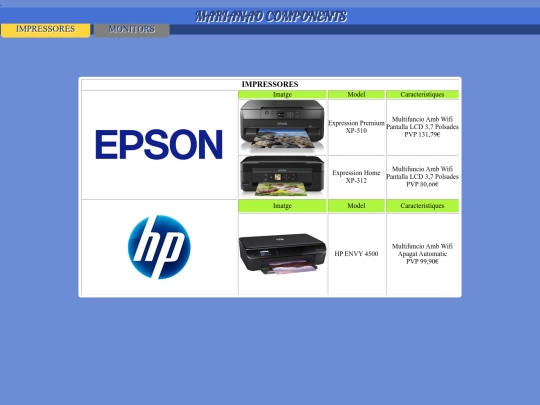 inpresores screenshot