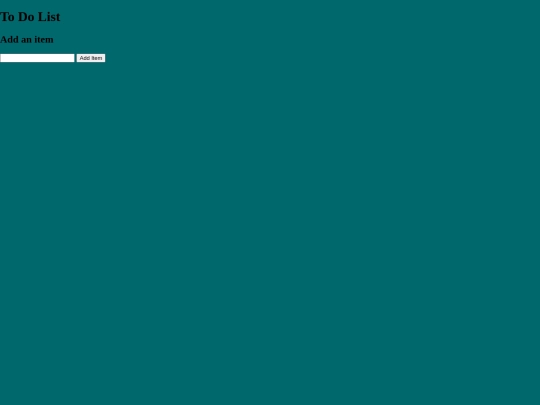 List/List screenshot