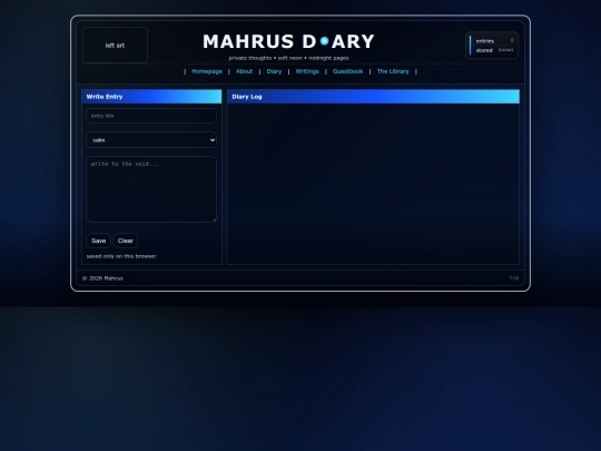 diary screenshot