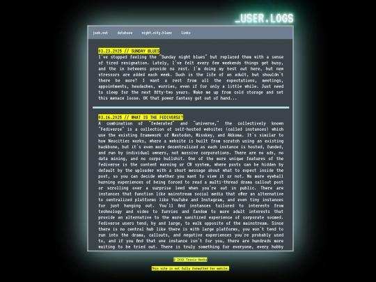 user_logs screenshot