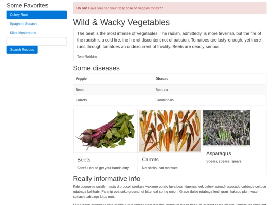 Bootstrap/Wild_Wacky_Vegetables screenshot
