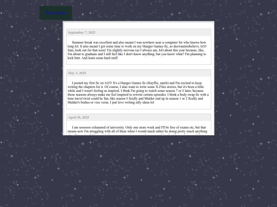 diary screenshot