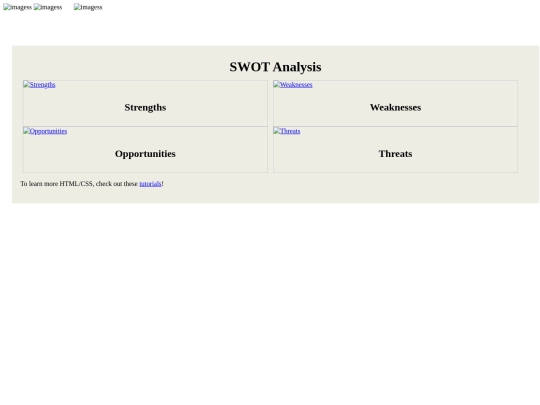 swotanalysis screenshot
