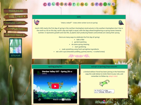 events/spring screenshot