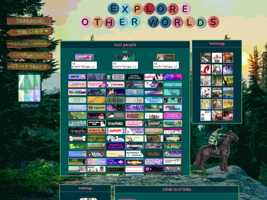 links screenshot
