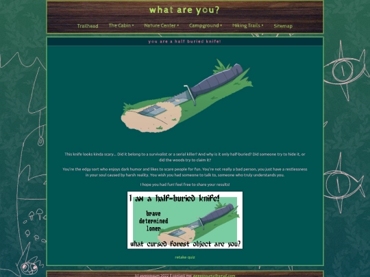 quiz/knife screenshot