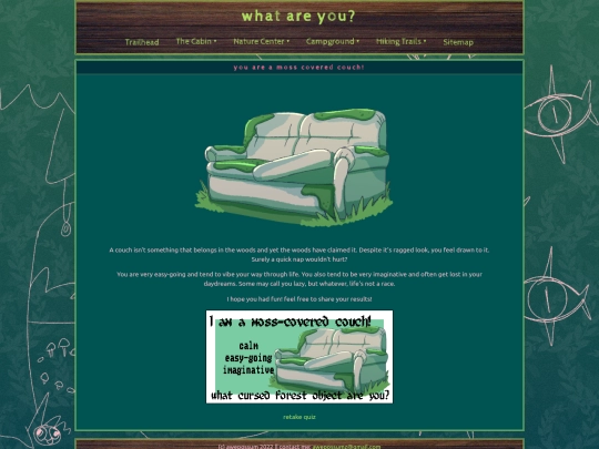 quiz/mossycouch screenshot
