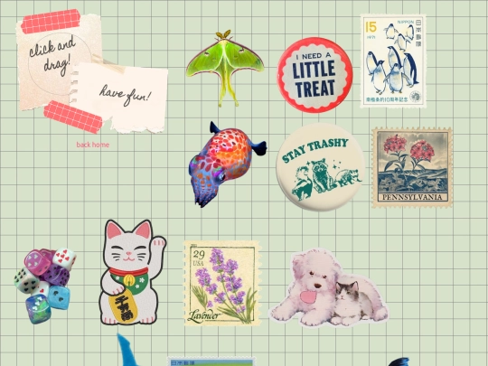 stickerpage screenshot