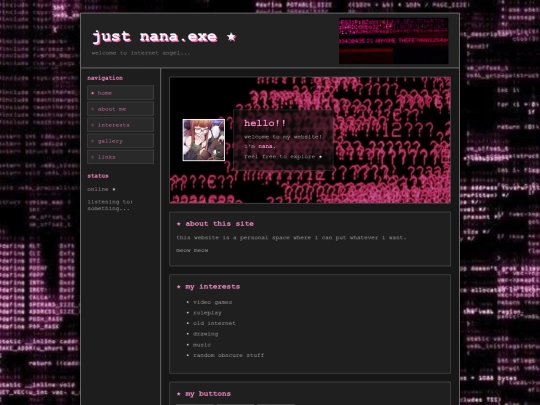 index screenshot