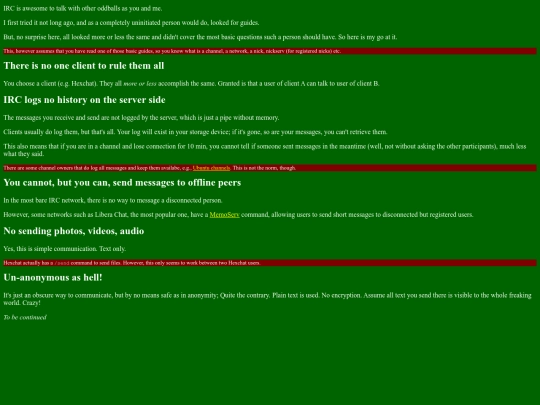 misc/irc screenshot