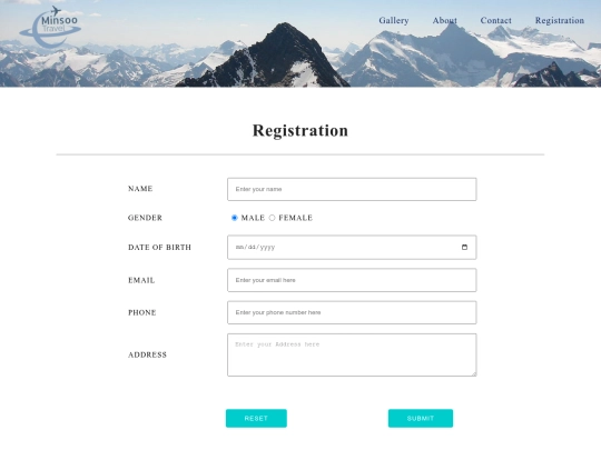 registration screenshot