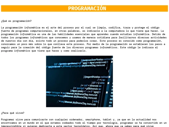 PROGRAMACIÓN screenshot