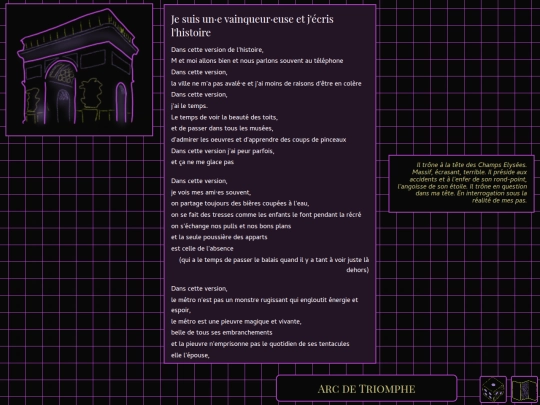 poems/arcdetriomphe screenshot