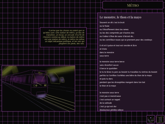 poems/metro screenshot
