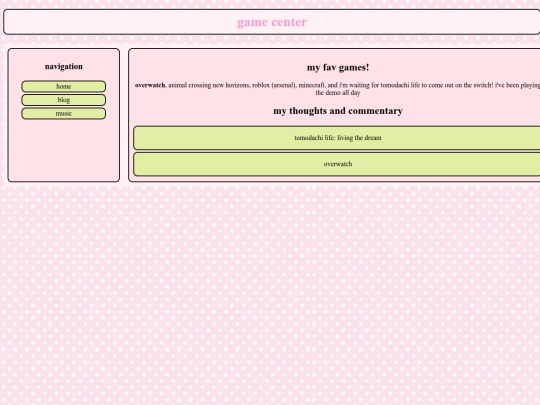 games screenshot