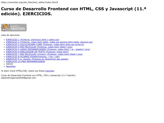 index screenshot