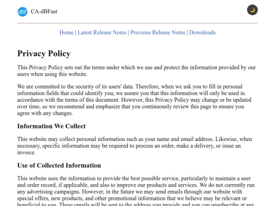 site/privacy-policy screenshot