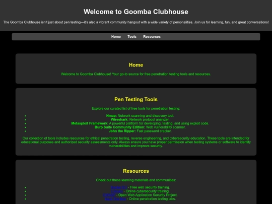 index screenshot