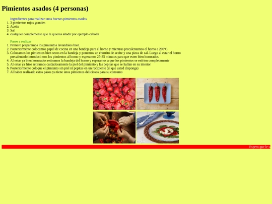 receta screenshot