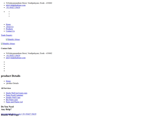 Shakthiabinav.com/Doublewall-Cups screenshot