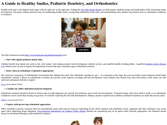 AGuidetoHealthySmilesPediatricDentistryandOrthodontics screenshot